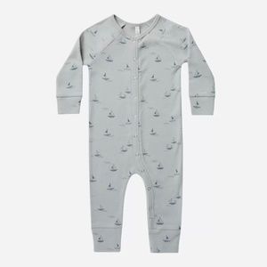 Rylee + Cru Sailboats Pajama Longjohn Sleeper